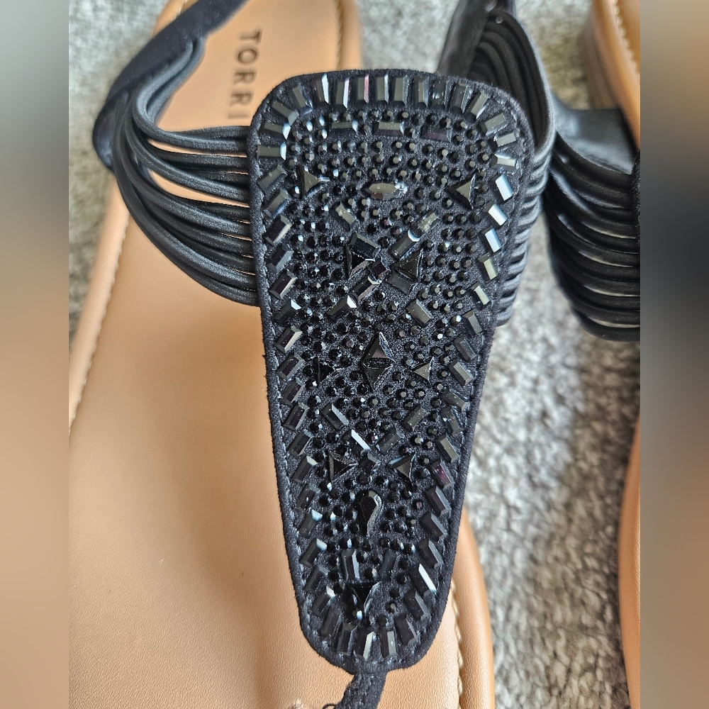 Torrid extra wide width t-strap sandal, 7ww, black - Picture 7 of 9